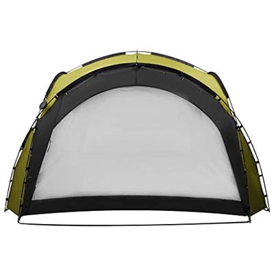 Partytent met LED en 4 zijwanden 3,6x3,6x2,3 m groen