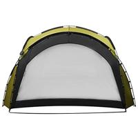 Partytent met LED en 4 zijwanden 3,6x3,6x2,3 m groen - thumbnail