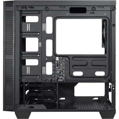 Inter-Tech x-608 infinity micro midi tower behuizing (zwart | 1x usb-a | 1x usb-c | rgb | window)