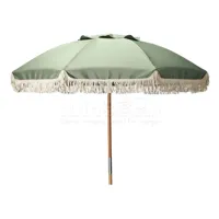 Parasol Hout 180cm Groen - thumbnail