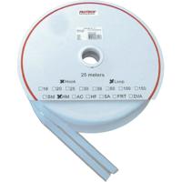 FASTECH® T0401000000325 Klittenband Om vast te plakken Hotmelt Haak- en lusdeel (l x b) 25000 mm x 10 mm Wit 1 paar - thumbnail