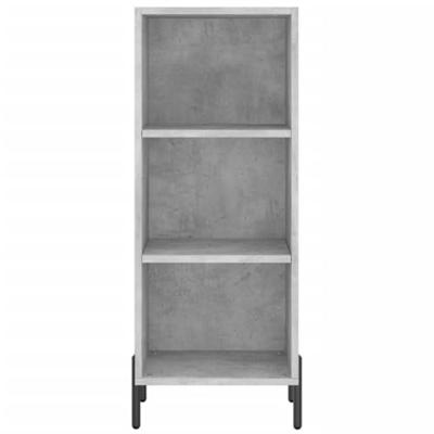Dressoir 34,5x32,5x90 cm bewerkt hout betongrijs