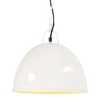 VidaXL Hanglamp industrieel vintage rond 25 w e27 31 cm wit - thumbnail