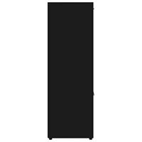 Boekenkast 90x30x90 cm spaanplaat zwart - thumbnail