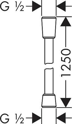 Hansgrohe Doucheslang Isiflex 125 cm Met Volumeregulering Chroom Hansgrohe Doucheslang Isiflex 125 cm Met Volumeregulering Chroom