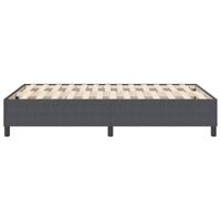 Boxspring bed Donkergrijs 120 x 200 cm Katoenen stof - thumbnail