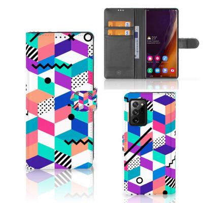 Samsung Galaxy Note20 Ultra | Book Case | Blokken Kleurrijk