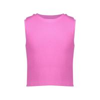 Geisha zomer top meisjes - rib cropped - cassis - thumbnail