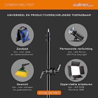 Walimex pro WT-501 Galgenstatief (max. hoogte ca. 175 cm en belastbaarheid ca. 5 kg), zwart - thumbnail