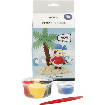 Silk Clay Funny friends, petra the pirate, 1 set
