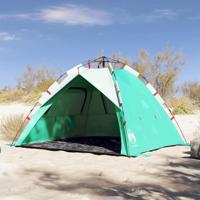 VidaXL Strandtent 3-persoons waterdicht snelontgrendeling zeegroen - thumbnail
