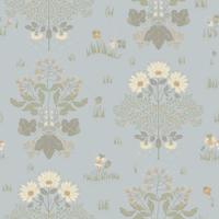 Dutch Wallcoverings Hjärterum - Edla - Lichtblauw - thumbnail