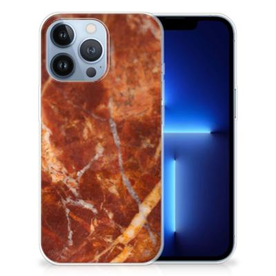 Apple iPhone 13 Pro | TPU | Siliconen hoesje | Marmer Bruin