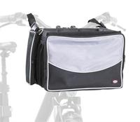 Trixie fietsmand voor aan stuur nylon zwart / grijs 41x26x26 cm - thumbnail