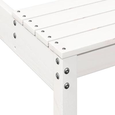 Picknicktafel 160x134x75 cm massief grenenhout wit