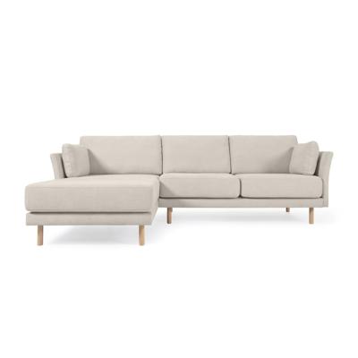 Kave Home - Gilma beige 3-zitsbank met links/rechts chaise longue met Kave Home - Gilma beige 3-zitsbank met links/rechts chaise longue met