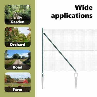 VidaXL Afrasteringspaal groen 10 x 1,4 m (25 x 25 mm gaas)