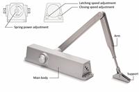 NHN Deurdranger 83V EN2-4 zilverkleur - thumbnail