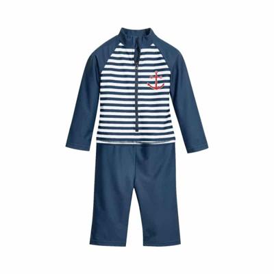 Playshoes zwempak lange mouw Anker Marine Wit-98-104