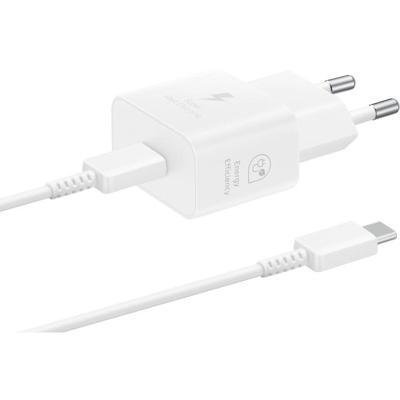EP-T2510XWEGEU Samsung USB-C PD Wall Charger 25W + USB-C Cable White Bulk EP-T2510XWEGEU Samsung USB-C PD Wall Charger 25W + USB-C Cable White Bulk