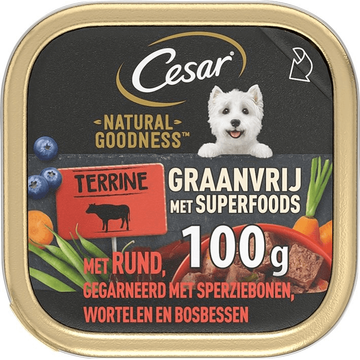 Cesar Natural Goodness Nat Hondenvoer Rundvlees 100g bij Jumbo Cesar Natural Goodness Nat Hondenvoer Rundvlees 100g bij Jumbo
