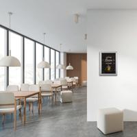 Europel clicklijst Economy, lijst 25 mm, ft A4, zilver - thumbnail