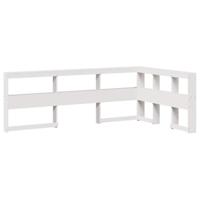 Bed met boekenkast zonder matras grenenhout wit 120x190 cm - thumbnail