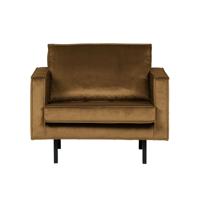BePureHome Rodeo Fauteuil - Velvet - Honinggeel - thumbnail
