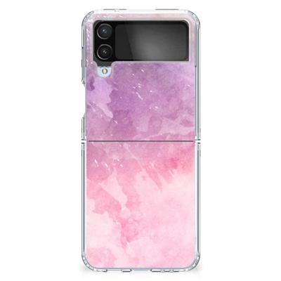 Smartphone hoesje Samsung Galaxy Z Flip 4 Pink Purple Paint