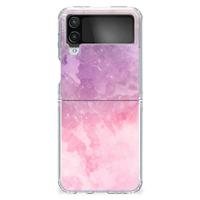 Smartphone hoesje Samsung Galaxy Z Flip 4 Pink Purple Paint - thumbnail