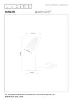 Lucide BENSEN - Tafellamp - 1xE14 - Naturel - thumbnail