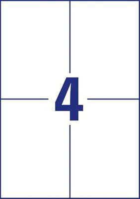 Avery-Zweckform 6124 105 x 148 mm Papier Wit 40 stuk(s) Permanent hechtend Universele etiketten Inkt, Laser, Kopie 10 vel Avery-Zweckform 6124 105 x 148 mm Papier Wit 40 stuk(s) Permanent hechtend Universele etiketten Inkt, Laser, Kopie 10 vel