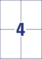 Avery-Zweckform 6124 105 x 148 mm Papier Wit 40 stuk(s) Permanent hechtend Universele etiketten Inkt, Laser, Kopie 10 vel - thumbnail