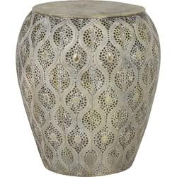 Light & Living Bijzettafel 'Kanpur' 39.5cm, kleur Zink