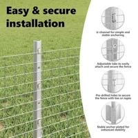 VidaXL Hek met paal zilver 0,4 x 50 m staal - thumbnail