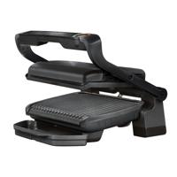 Tefal GC7128 OptiGrill+ Schwarz Contactgrill Elektrisch, Tafel Grillfunctie, Anti-aanbaklaag, Controlelampje Zwart - thumbnail