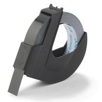 Relieftape dymo embossing plastic 9mm zwart - thumbnail