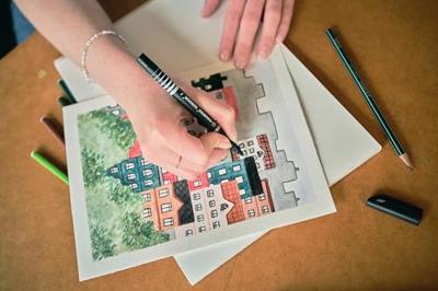 STABILO SENSOR, Fineliner, Fijn 0.3 mm, Met Meeverende Schrijfpunt, doos 10 stuks, rood