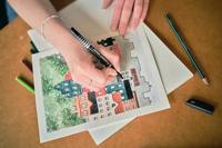 STABILO SENSOR, Fineliner, Fijn 0.3 mm, Met Meeverende Schrijfpunt, doos 10 stuks, rood - thumbnail