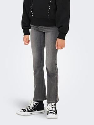 Kids ONLY winter jeansbroek meisjes - grijs - KogRoyal - flared fit - thumbnail