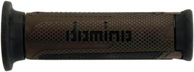 Domino rubber handvat "a350" rubber grip a350 br/sw 120mm open