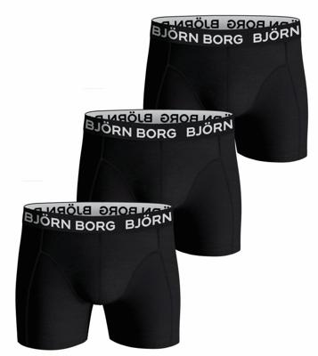Bjorn Borg boxershorts cotton stretch 3-pack zwart