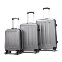 Decent trolleyset Neon-Fix 3 stuks grijs - thumbnail