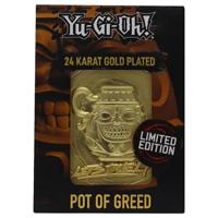 Yu-Gi-Oh! Replica Card Pot of Greed (gold plated) - thumbnail