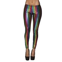 Legging Regenboog zeemeermin stretch - thumbnail