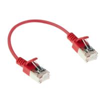 ACT DC7500 LSZH U/FTP CAT6A Datacenter Slimline Patchkabel Snagless | RJ45 Connectoren | Rood | 50 cm - thumbnail
