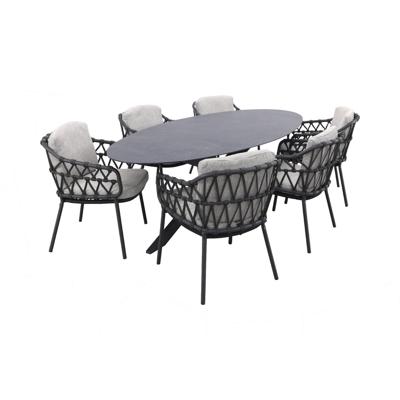 4SO Calpi/Privada 240x107 - Ovale tuinset - 7-delig