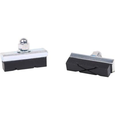 Elvedes Remblokken x-groove knijprem 40 x 13 mm zw/zil 2 stuks