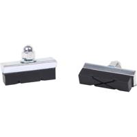 Elvedes Remblokken x-groove knijprem 40 x 13 mm zw/zil 2 stuks - thumbnail