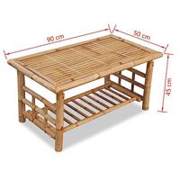 Salontafel bamboe 90x50x45 cm - thumbnail